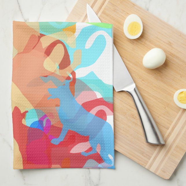 Shepherds Dogs  Tea Towel (Quarter Fold)