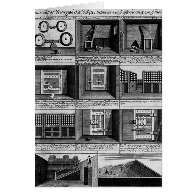Shepherd's escape form Newgate Prison (Front)