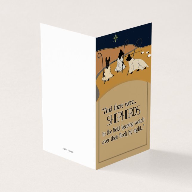 Shepherds in the Night - Holiday Cards (Outside)