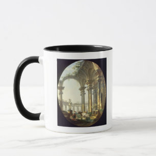 Shepherds with Animals in a Classical Landscape Mug