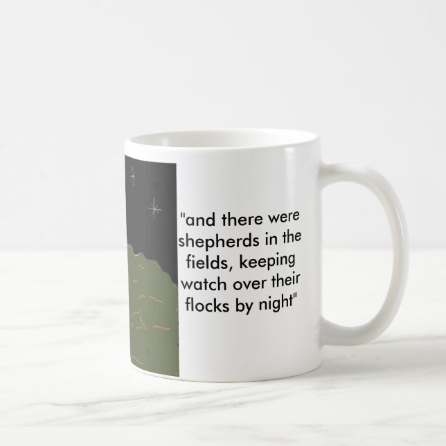 Shepherds With Scripture Verses Coffee Mug (Right)