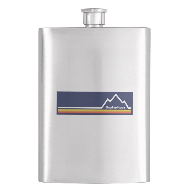 Shepherdstown, West Virginia Hip Flask (Front)
