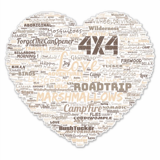 Shepos Love Heart Word Art  . (Front)