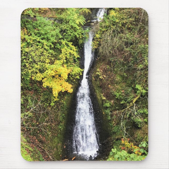 Shepperd's Dell Falls, Columbia River Gorge, OR Mouse Pad (Front)