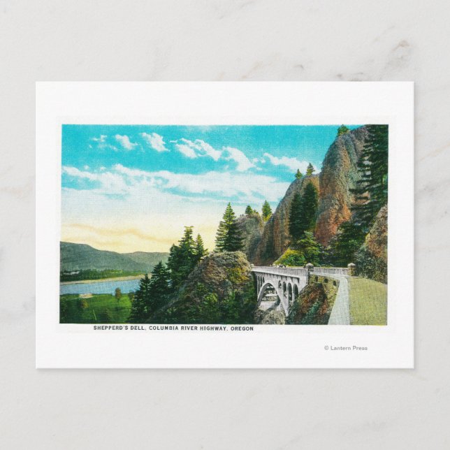 Shepperd's Dell on Columbia River Postcard (Front)