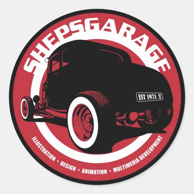 Shepsgarage Sticker (Front)