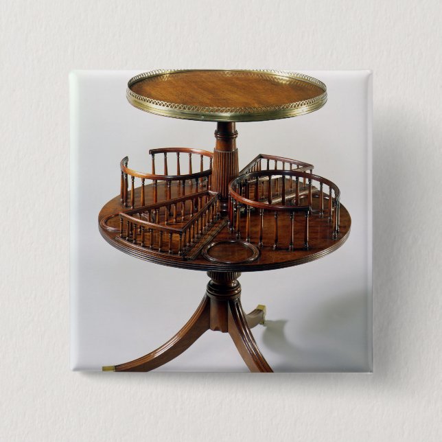 Sheraton two-tier dumb waiter 15 cm square badge (Front)