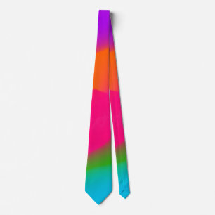 Sherbet Neon Watercolors necktie