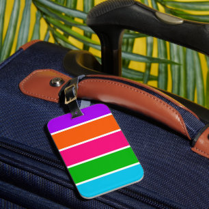 Sherbet Stripes  Luggage Tag