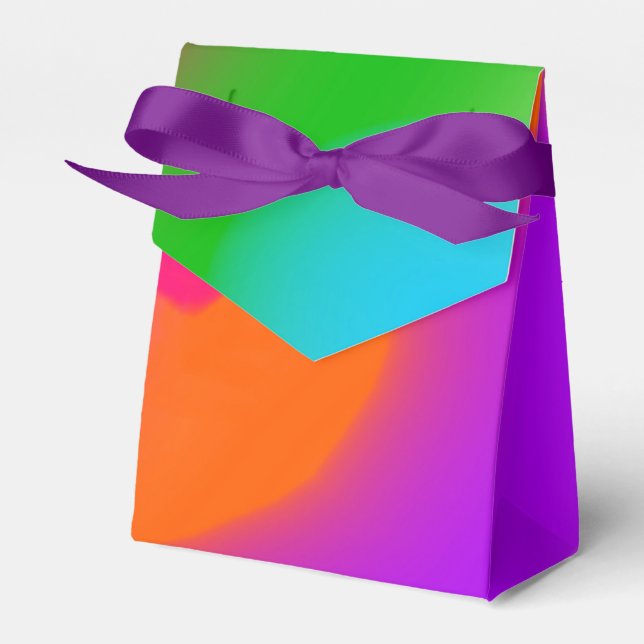 Sherbet Watercolors Favour Box (Front Side)