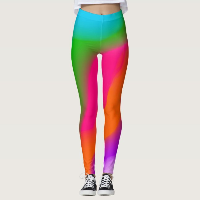 Sherbet Watercolors leggings (Front)