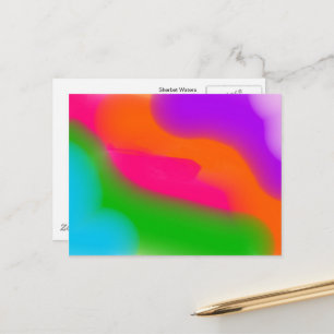 Sherbet Watercolors Postcard