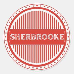 Sherbrooke City Pride Emblem – Canadian Identity Classic Round Sticker