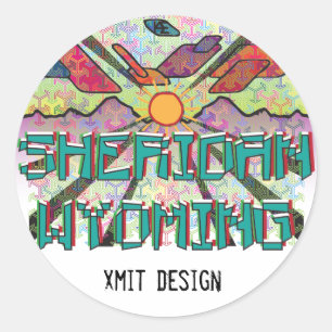 Sheridan, Wyoming Bumper Sticker! Classic Round Sticker