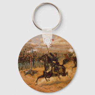 Sheridan's Ride by Thure de Thulstrup Key Ring