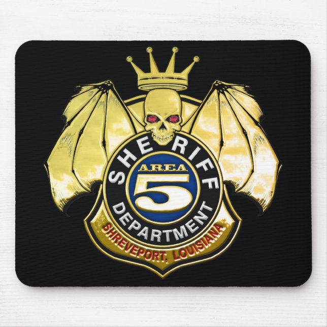 Sheriff Area 5 Badge Mouse Pad (Front)