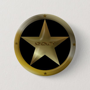 Sheriff Badge Button