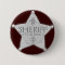 Sheriff Badge Wild West Party Button Silver