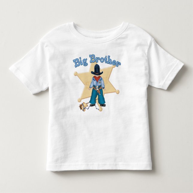 Sheriff Big Brother Toddler T-Shirt (Front)