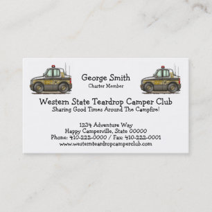 Sheriff Car Patrol Car Business Card