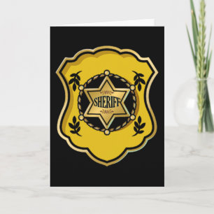 Sheriff Costume Halloween Police Officer Law Enfor Card