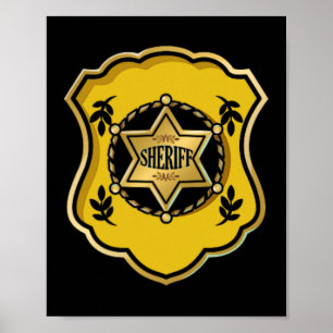 Sheriff Costume Halloween Police Officer Law Enfor Poster