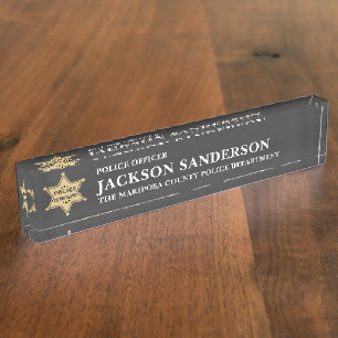 Sheriff Department Law Enforcement Logo Police Nameplate