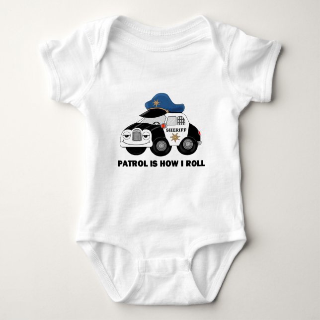 Sheriff Deputy On Patrol Baby Bodysuit (Front)