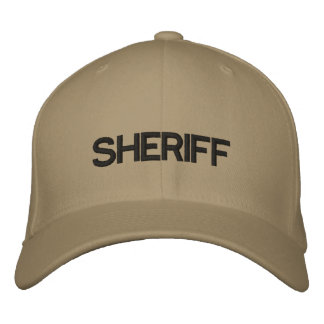 SHERIFF EMBROIDERED HAT
