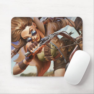 Sheriff Gaming Mousepad   Motorbike Cool Rider Pad
