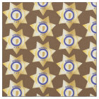 Sheriff Gold Badge on Dark Brown