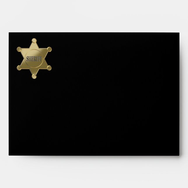 Sheriff golden star envelopes (Front)
