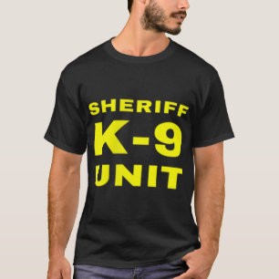 Sheriff K-9 Unit Front And Back Print K9 Police Do T-Shirt