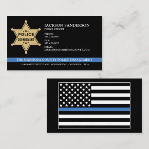 Sheriff Police Department Logo Law Enforcement Business Card