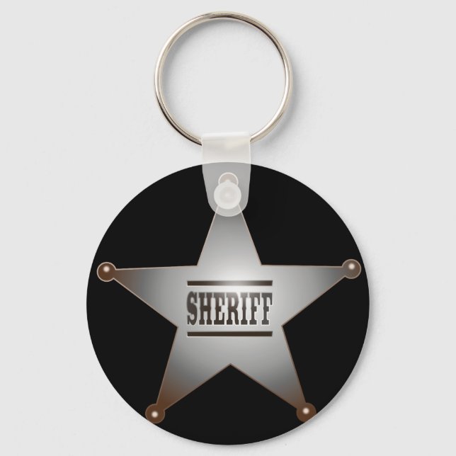 Sheriff star key ring (Front)