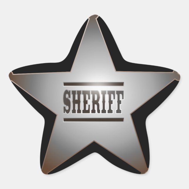 Sheriff Star Sticker (Front)