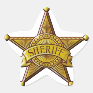 Sheriff Star Sticker