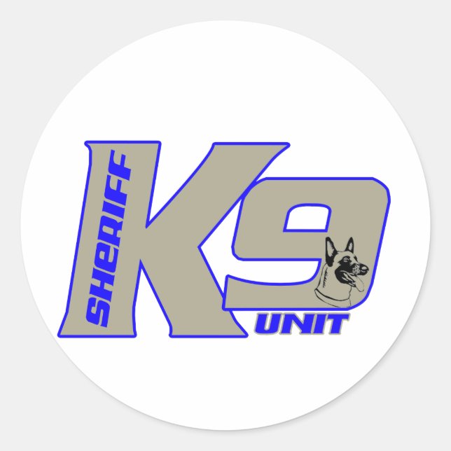 sheriffk 9unit Malinois Classic Round Sticker (Front)