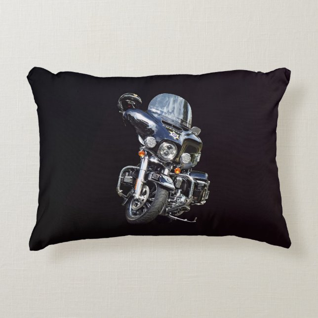 Sheriff's Motorcycle Decorative Cushion (Front)