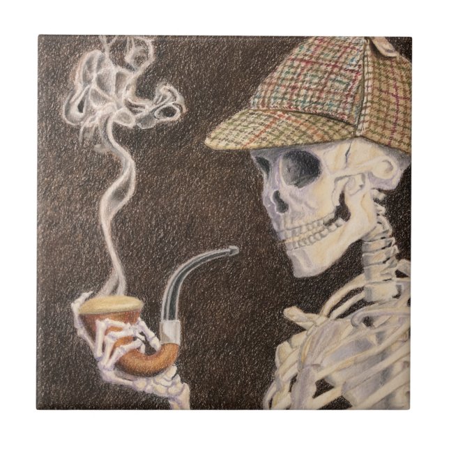 Sherlock Bones Ceramic Tile (Front)
