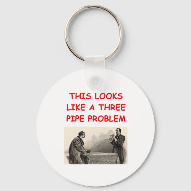 SHERLOCK holmes gifts t-shirts Key Ring (Front)
