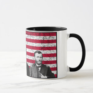 Sherman, Lincoln, and Grant with Black Border Mug