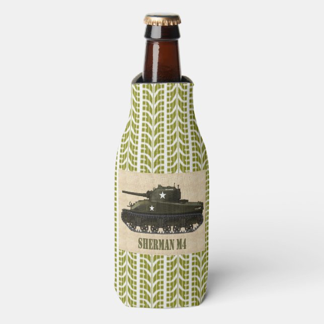 SHERMAN M4 TANK BOTTLE COOLER (Bottle Front)