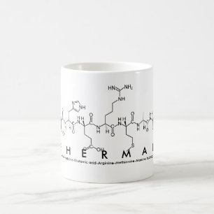 Sherman peptide name mug