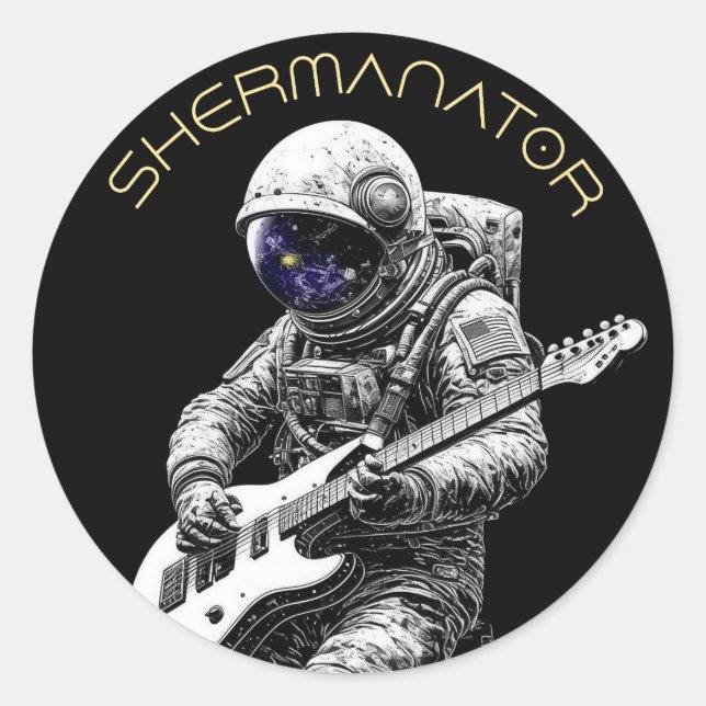 SHERMANATOR Band Classic Round Sticker (Front)