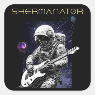 SHERMANATOR Band Square Sticker
