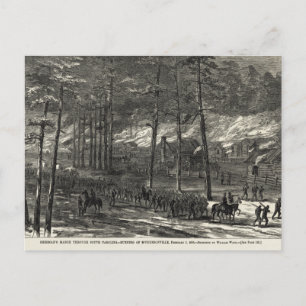 Sherman's March to the Sea Through South Carolina Postcard