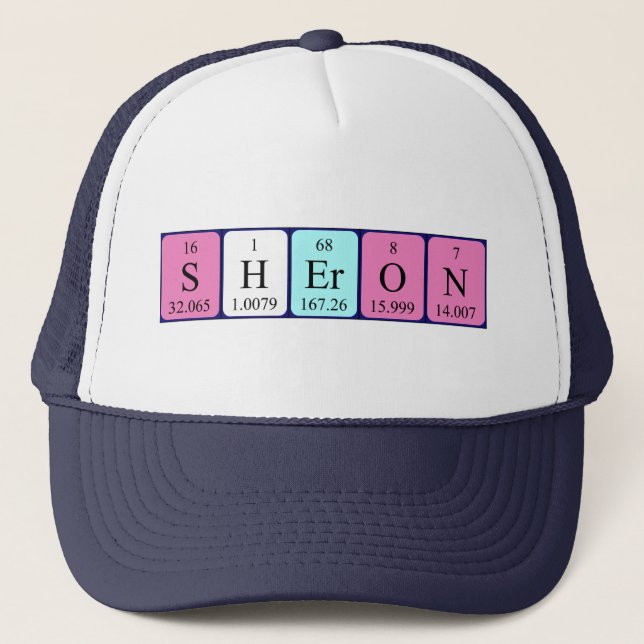 Sheron periodic table name hat (Front)