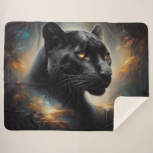 Sherpa Blanket Black Panther Large