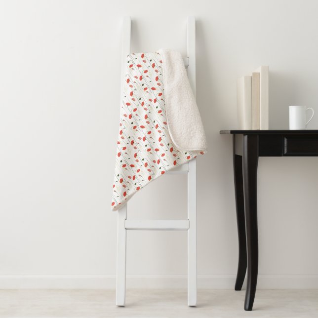 Sherpa Blanket — Floral Pattern (In Situ)